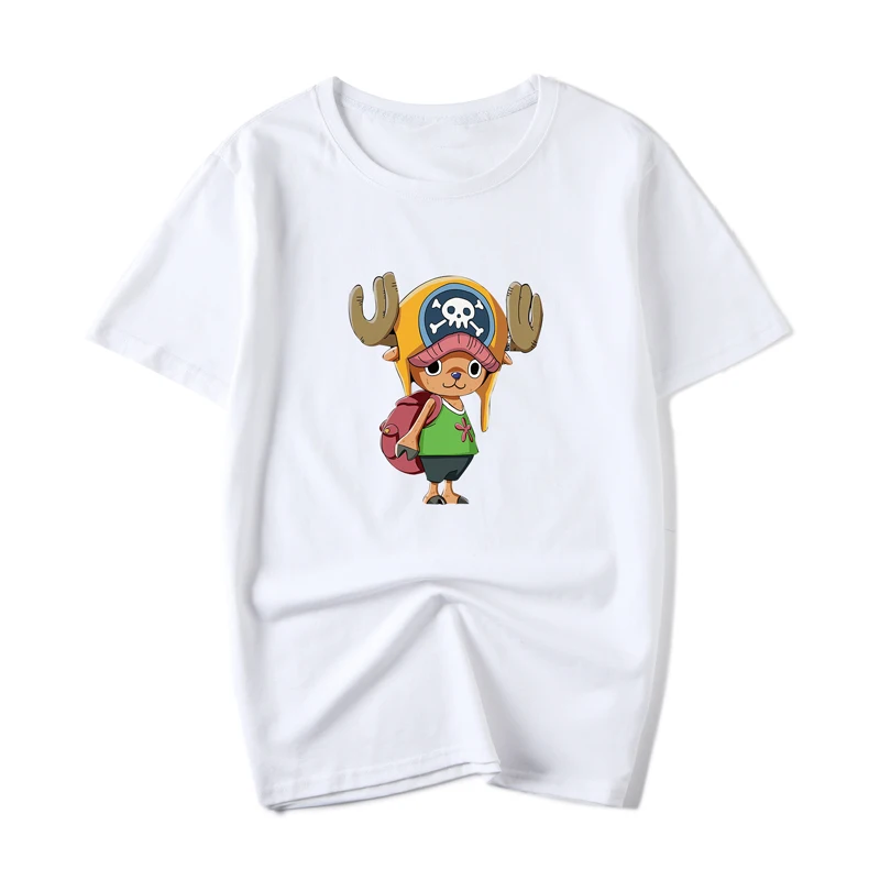 Одна деталь Луффи мужские футболки забавный мультфильм offwhite печатных на