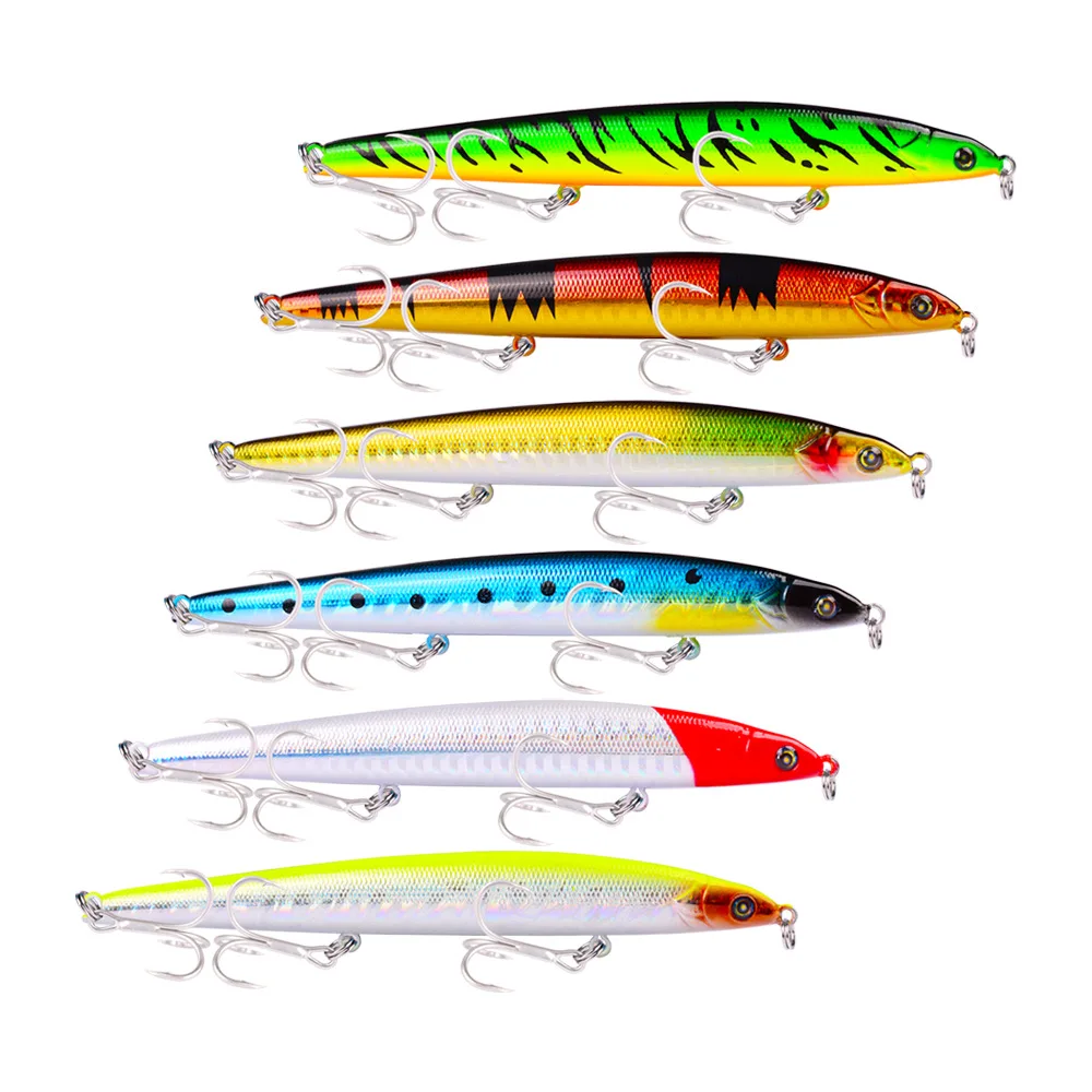 Ufishing ABS пластиковые тонущие приманки приманка карандаш 6 шт./лот 12 8 см 21 г