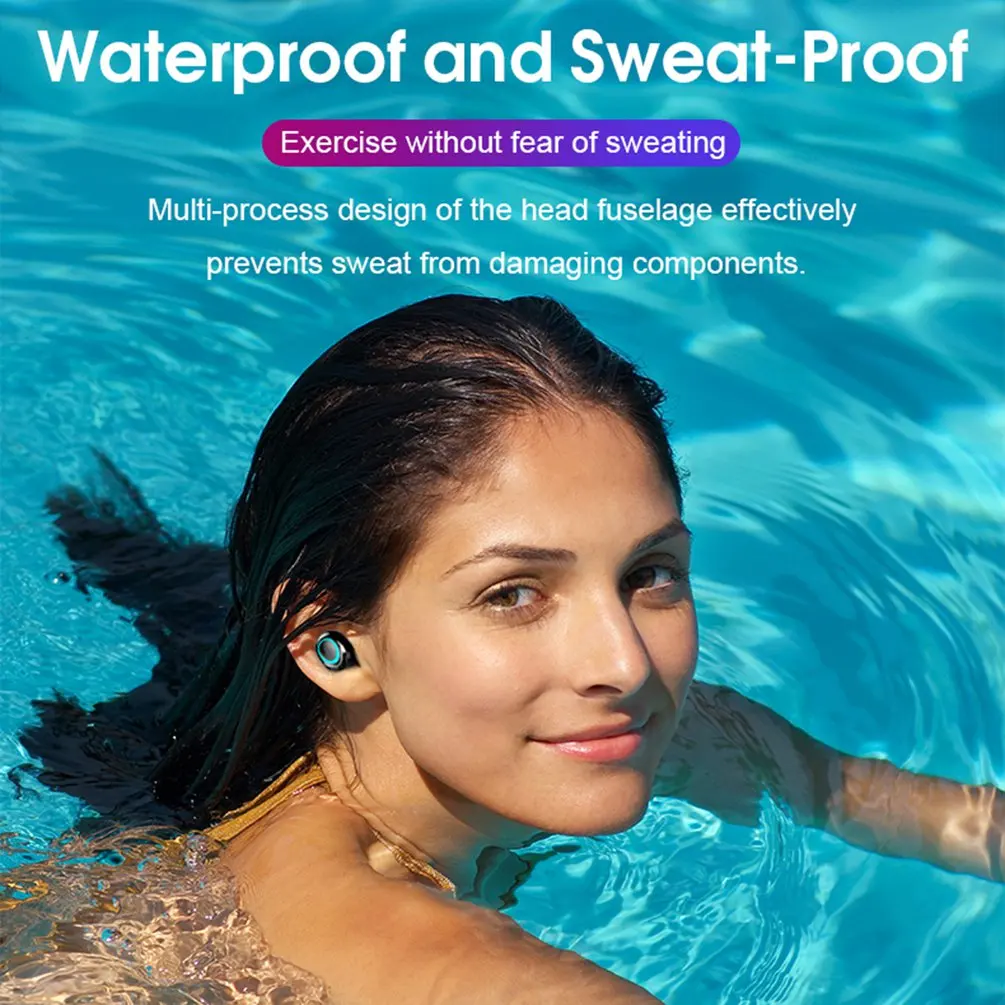 

S11Bluetooth Earphones 2200mAh Charging Box Wireless Headphone Stereo Sports Waterproof Earbuds Headsets With Microphone