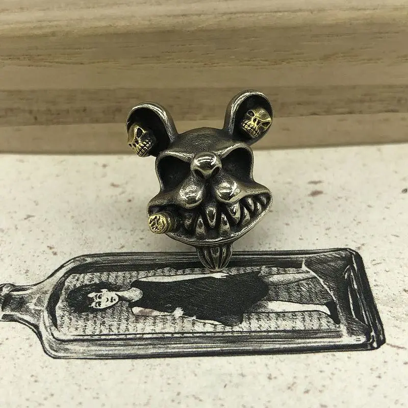 EDC инструменты латунные бусины для ножей латунный злой шнурок с Микки Маусом