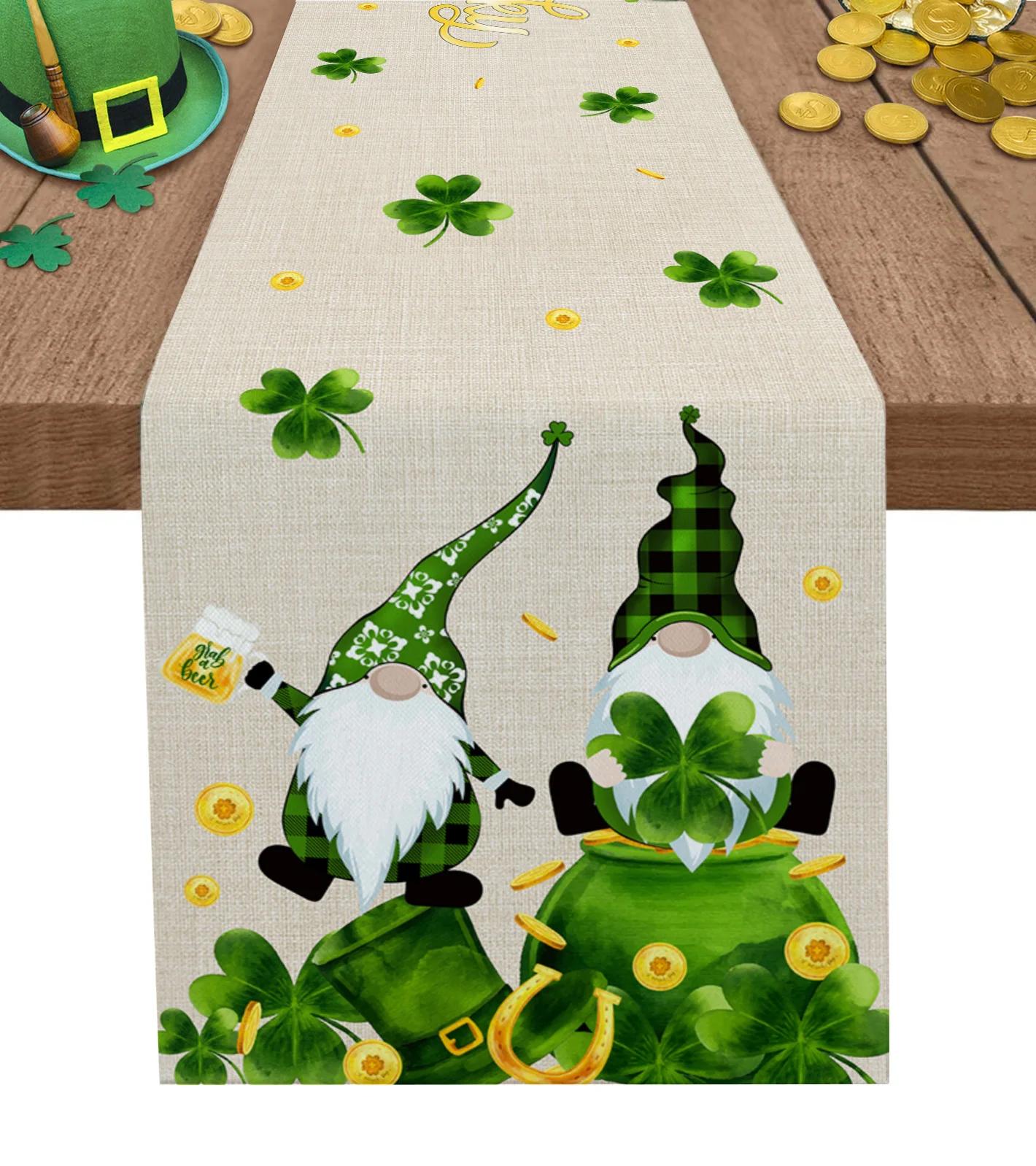 

Столешница с карликовым клевером St Patrick'S Day, роскошный свадебный Декор, Настольная Обложка, праздничное украшение для дома