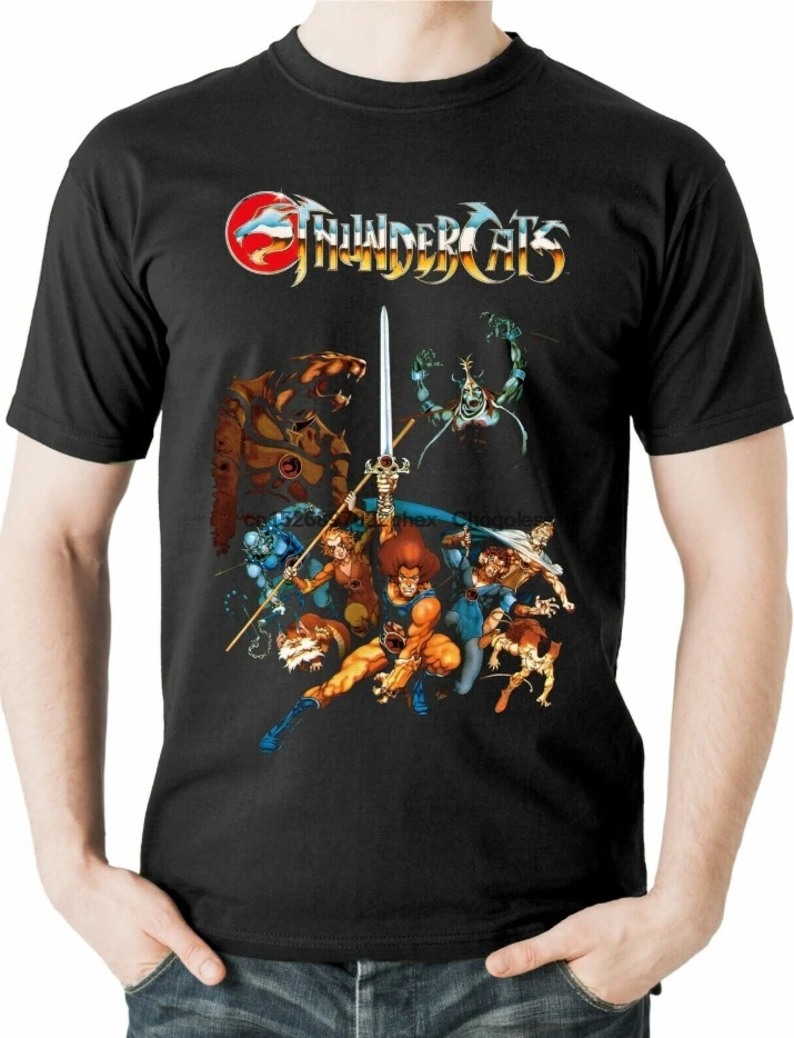 

Thundercats T Shirt Animated Kids Tv 80S Retro Cartoon Lion-O Cheetara