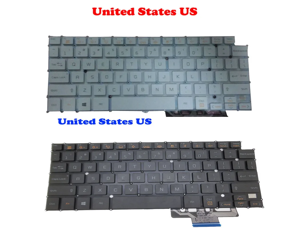 

English US HMB8130ELA01 AEW73489812 Black Keyboard For LG 13Z940 13Z935 13Z950 14Z950 14Z960 HMB8130ELB01 AEW73489802 White