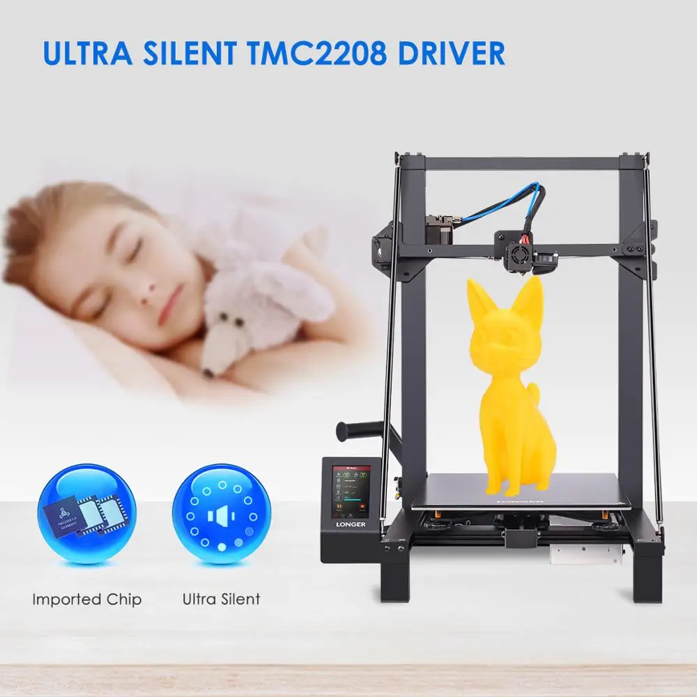 3D принтер LONGER LK5 Pro FDM размер 300*300*400 мм с открытым исходным кодом Полноцветный