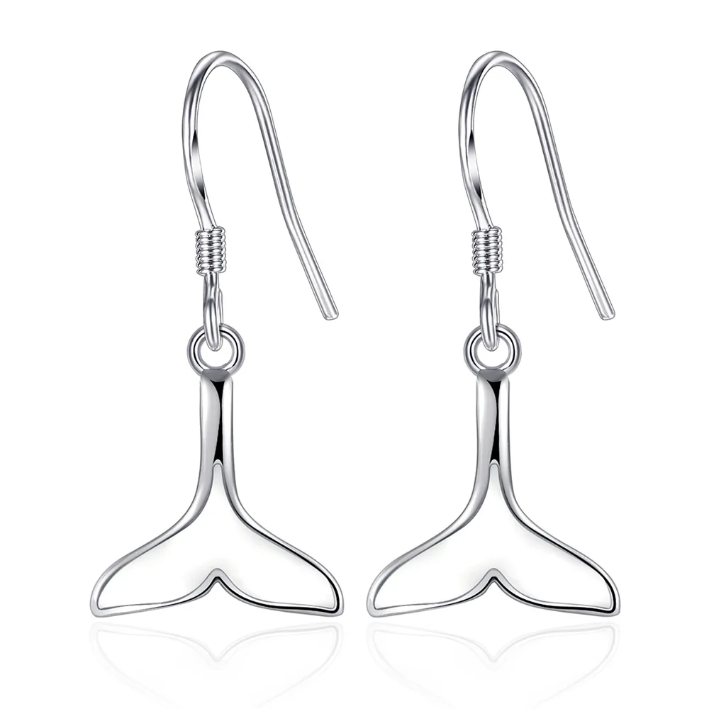 

Женские серьги-подвески из серебра 925 пробы с хвостом русалки