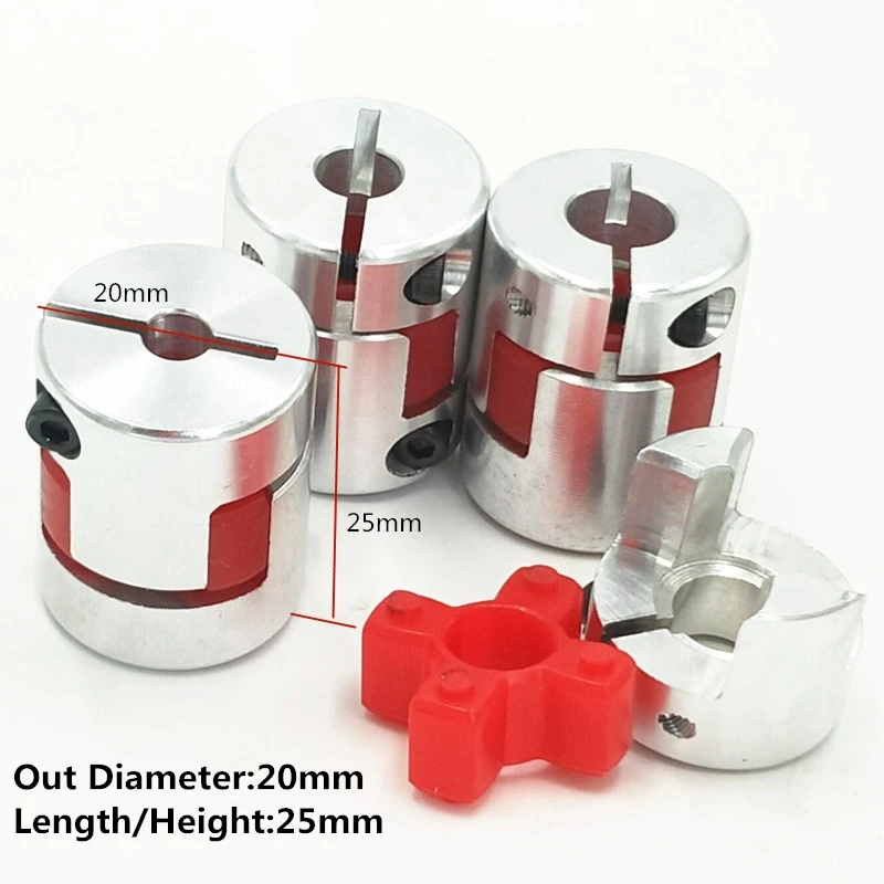 Универсальный соединитель D20L25 гибкий вал двигателя 5 мм до 8 5/6/6.35/8/10 ЧПУ 3d