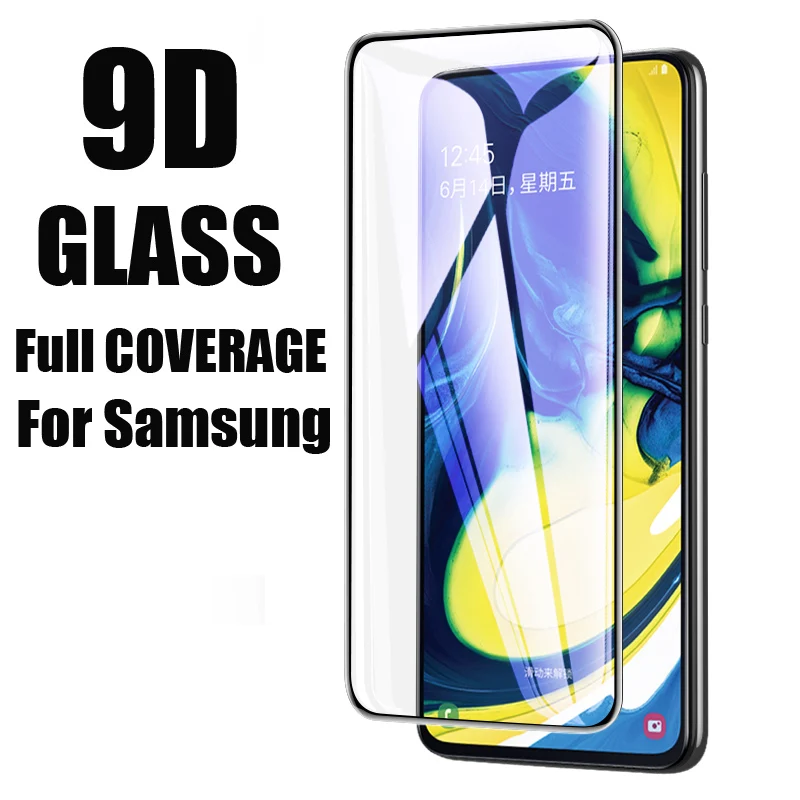 9D закаленное Стекло для samsung Galaxy A50 A70 A80 A90 A20 A30 A10 A60 A40 Экран протектор M10 M20 M30 M40