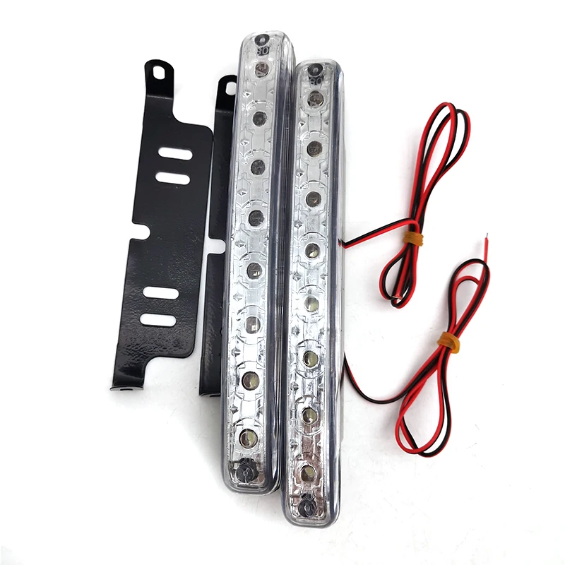 

2pcs 8 LED White Car Driving Fog Lamp Daytime Running Lights For Benz