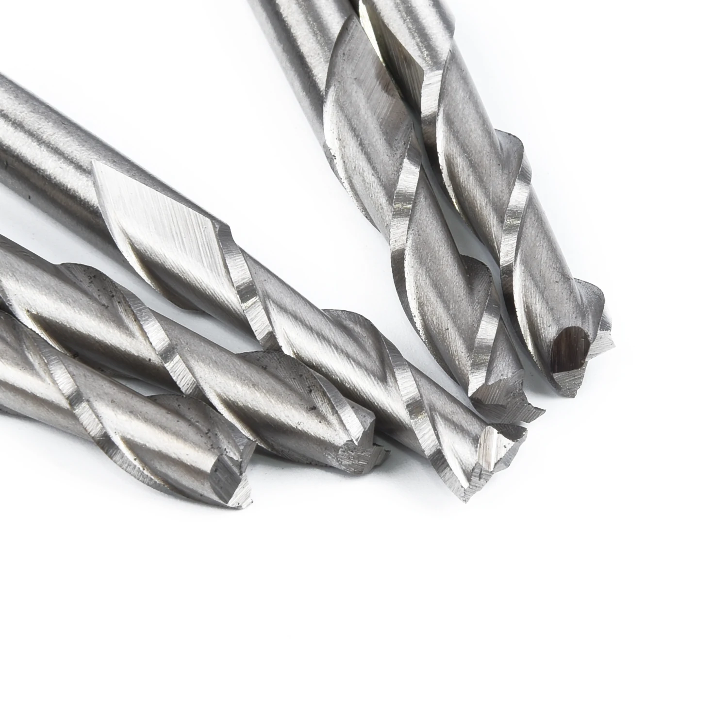 

5X (6mm) 2 Flute Spiral Bits HSS-Aluminium CNC Cutter Extra Long End Mill Double