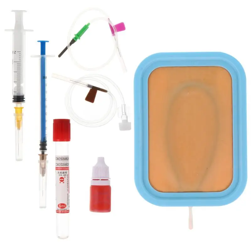 Venipuncture IV Injection Training Pad Silicone Human Skin Suture Model | Канцтовары для офиса и дома
