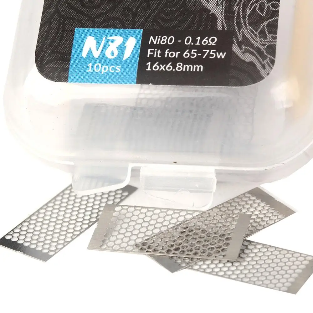 

10pcs/pack Coil Father King Mesh Coil Ni80/A1/SS316 Mesh Core for Mesh RDTA RTA RDA Tank DIY Vaporizer For zeus x mesh