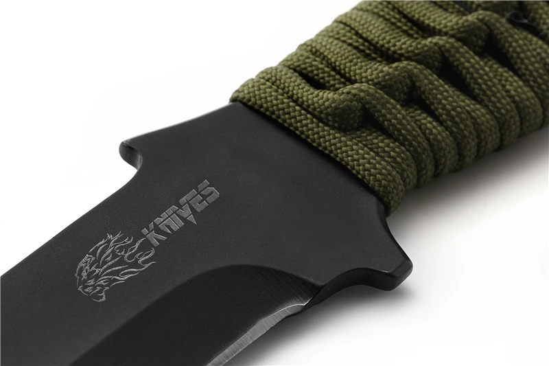 Нож с фиксированным лезвием 8CR13MOV стальные Прямые ножи и футляр для самообороны