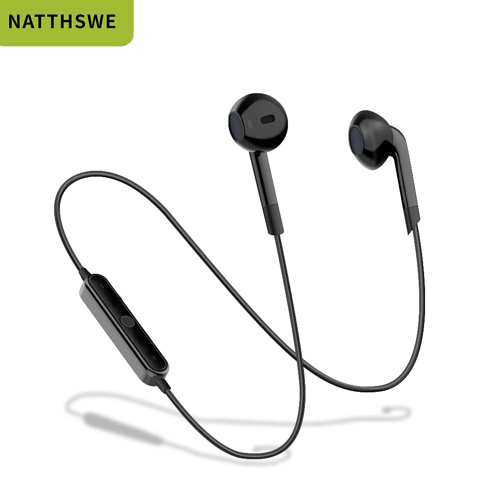 NATTHSWE магнитные беспроводные bluetooth наушники XT11 музыка спорт громкой связи беспроводные наушники с микрофоном для мобильных телефонов