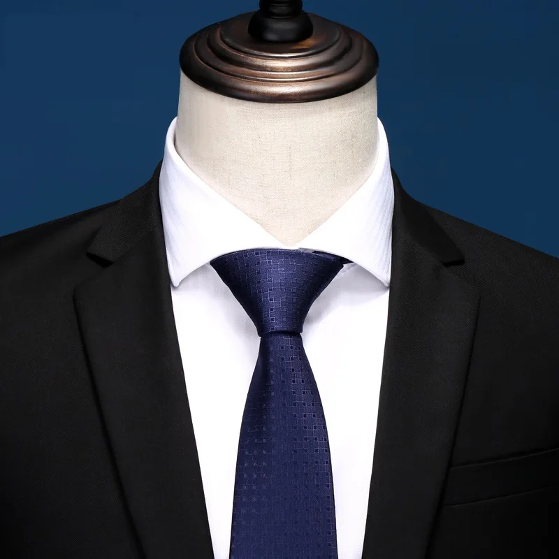 Высокое качество 2020 дизайнерская Новая мода темно синий клетчатый узор 8 см