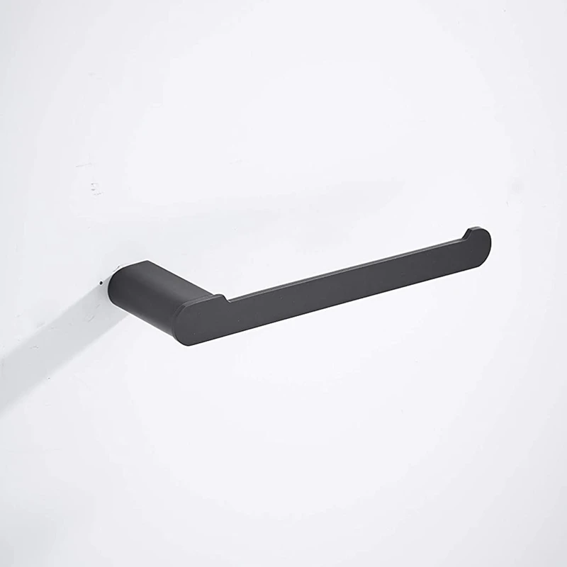 

Black Bathroom Hardware Set Stainless Steel Wall Mounted-Hand Towel Bar,Toilet Paper Holder,Robe Towel Hooks,Bathroom