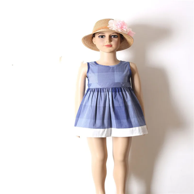 Новинка летнее платье для девочек без рукавов белая хлопковая сетчатая одежда по