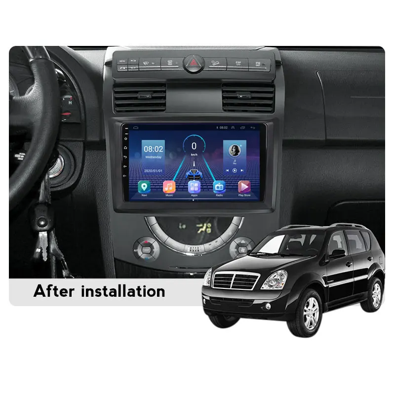 JUSTNAVI Для SsangYong Rexton Y250 II 2 2006-2012 NO 2din 10 ''навигация GPS Android автомобильное радио