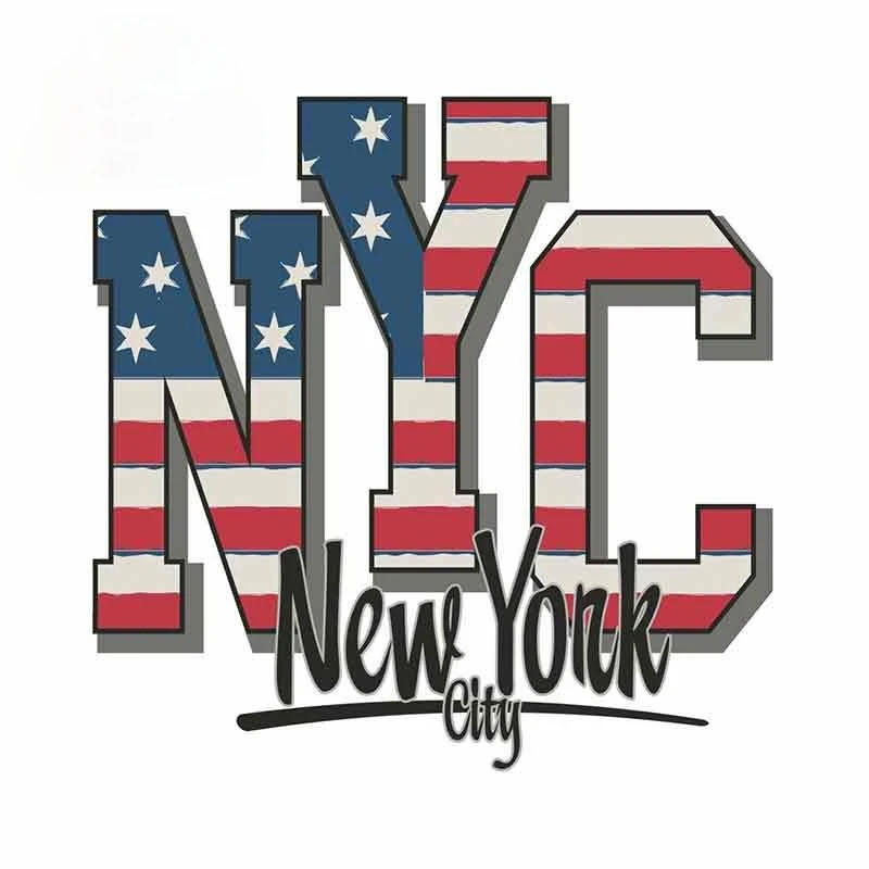 

13cm x 12.7cm for New York City USA DIY Decal Motorcycle Car Stickers 3D Waterproof Decor Suitable for VAN RV SUV