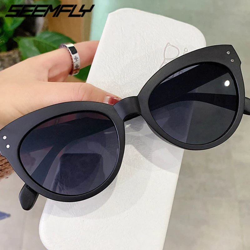 

Seemfly Fashion Luxury Sunglasses Women Cat Eye Sun Glasses Classic Vintage UV400 Outdoor Shades Eyewear Oculos Gafas De Sol New