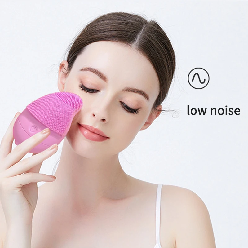 Силиконовая щетка для ухода за кожей электрическая Водонепроницаемая Очищающая