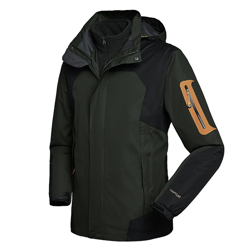 На открытом воздухе 2 в 1 Пеший Туризм куртки Для мужчин женщин кемпинг флисовая