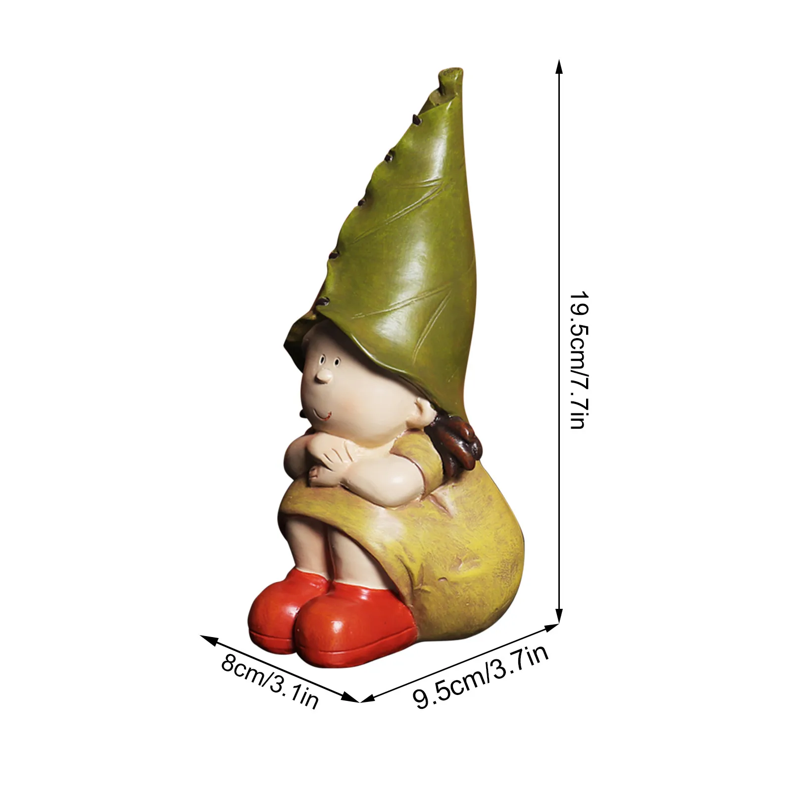 Полимерные украшения Elves Thinking Декор для дома и улицы статуя медитации полимерная