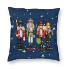 Праздничный Чехол 40x40 см для подушки, дивана, рождественского сканера, мультяшная игрушка, солдат, мягкая подушка, чехол