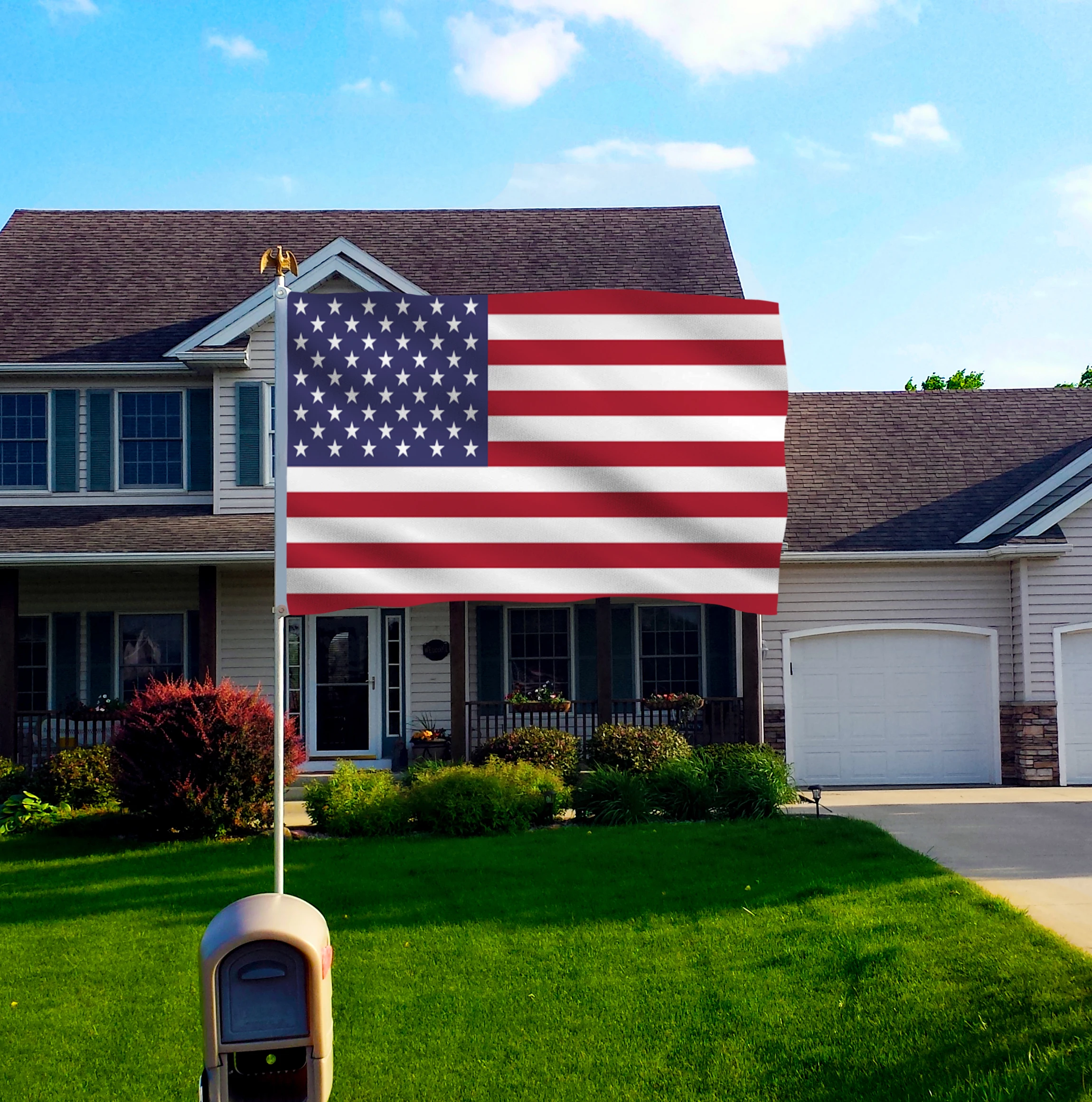 Флаг США 3'x5' футов 150x90cm полиэстер или 2'x3' ФТ 10 шт маленькие флаги