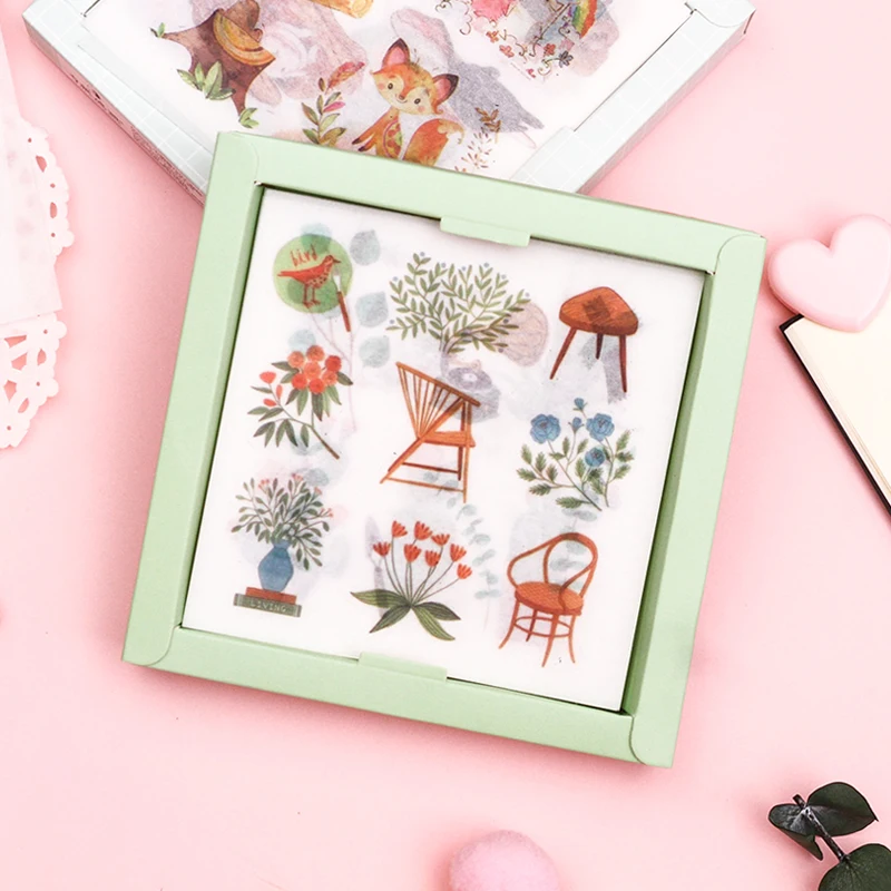 Милые лесные растения животные девушки записываемые пули журнал самодельный