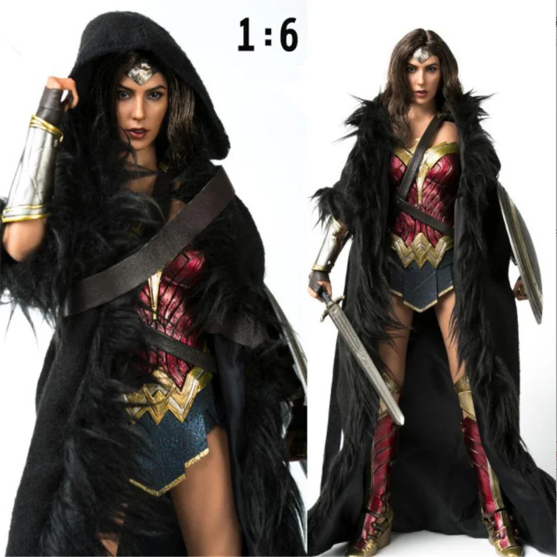 

Масштаб 1:6, женская модель одежды, плащ, накидка, подходит для 12-дюймовой экшн-фигурки, Женская коллекция игрушек