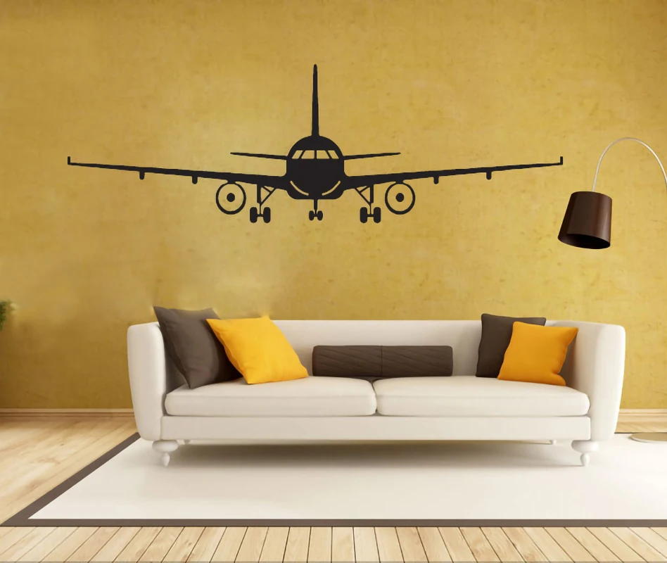 2019 детская Настенная Наклейка в виде самолета для спальни 5 размеров необычная