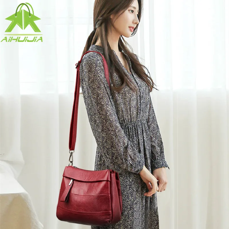 fashion luxury women bags designer handbags high quality for women messenger bag 2021 new pu leather female retro shoulder bags free global shipping