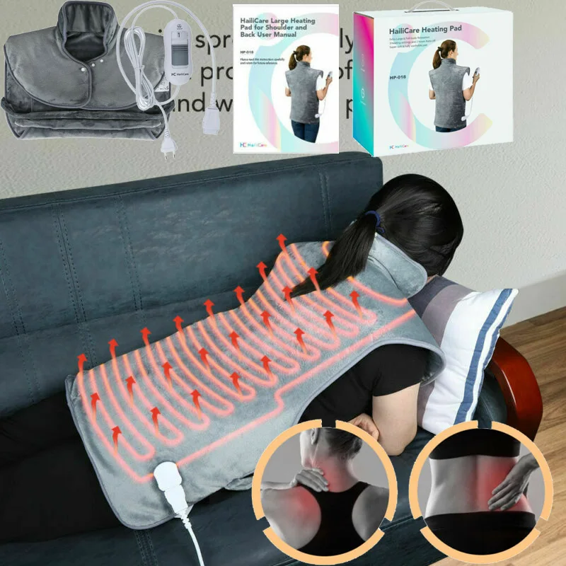 USB Электрический нагревательный жилет для шеи и плеч быстрая грелка боли в спине