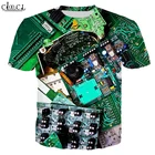 Футболка CLOOCL с электронным чипом для мужчин и женщин, Повседневная модная спортивная одежда в стиле Харадзюку С 3D принтом, пуловер с коротким рукавом, топы