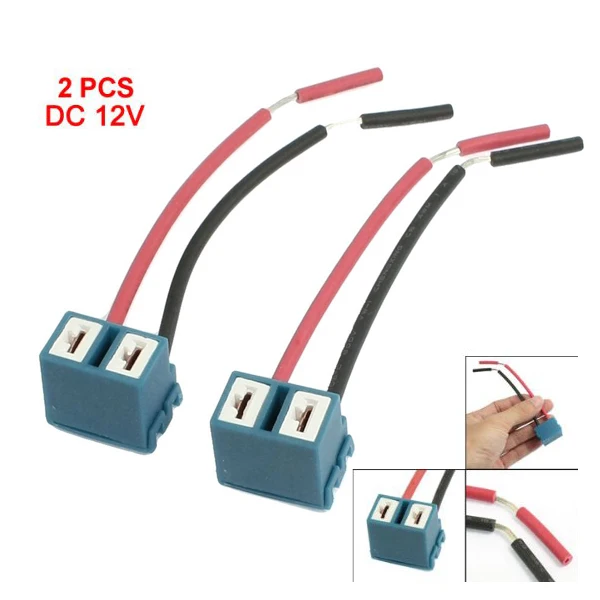 2 предмета угловой разъем H7 Керамика расширением фар лампа проводки жгут|Вилки с