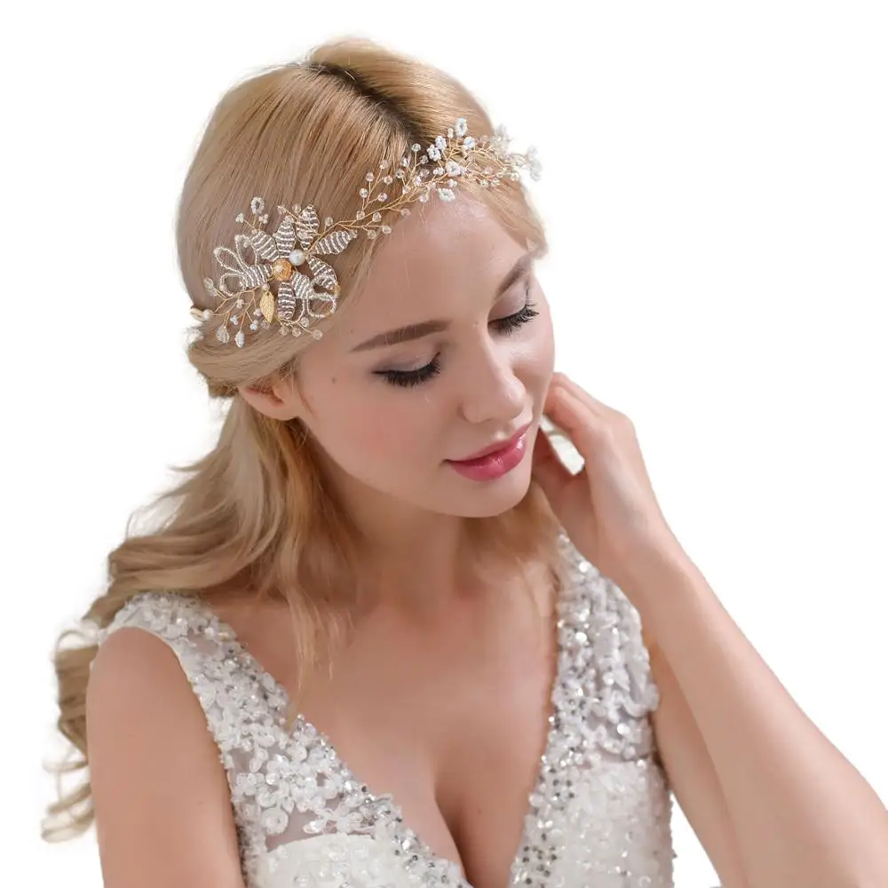 HP68 женские аксессуары для волос жемчужные бусины заколки держатель конского