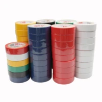 10pcs color electrical tape pvc wear resistant flame retardant lead free electrical insulation tape waterproof tube color tape