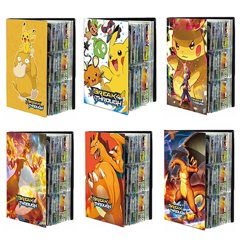 

Альбом для карт с покемоном, книга для коллекции покемонов с аниме карточками, любимые карточки, игровая карта большой емкости Vmax Gx, новинка ...