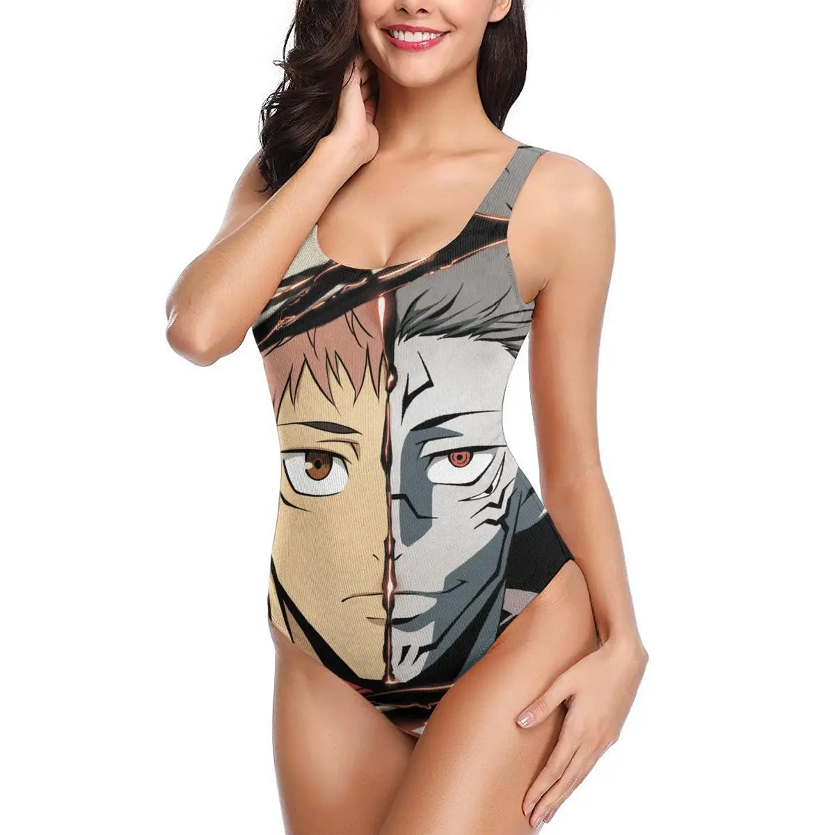 

Женский экзотический бикини 2021 юютсу итадора Юджи (6) женский купальник цельный купальник Аниме Косплэй милый купальник для Для женщин