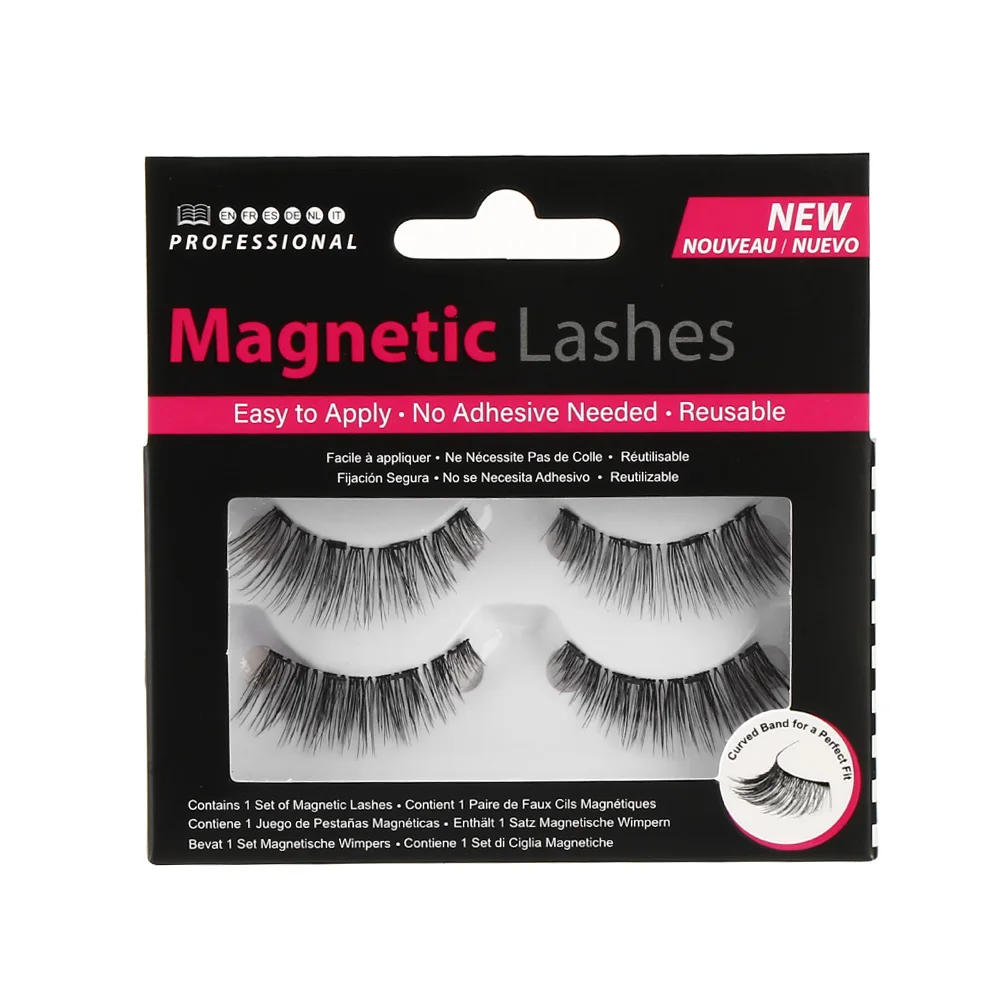 4PCS Handmade Four Magnets Cross Wispy Full Coverage False Eyelashes No Adhesive Needed Magnetic Eye Lashes Eye Makeup Tools