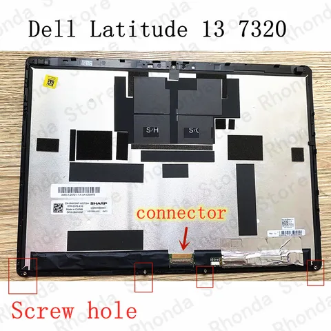 Матричный ЖК-экран 13,0 дюйма 3:2 1920x1280 NW3NF для ноутбука Dell Latitude 13 7320 7320, планшета, ПК, сенсорный экран в сборе