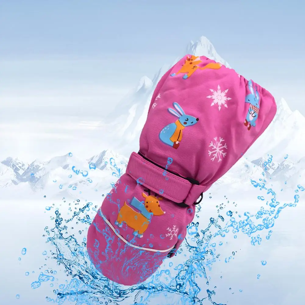 Профессиональный сноуборд лыжные перчатки детские трехслойные зимние-30