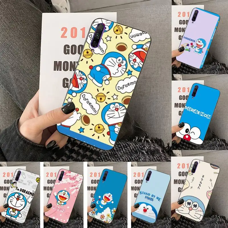 

Cute Cartoon Doraemon Phone Case For Huawei Y5 Y62019 Y52018 Y92019 Luxury funda case for 9prime2019