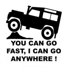 Автомобильная наклейка You Can Go Fast i Can Go Anywhere Auto мотоциклы аксессуары виниловые наклейки для BMW VW Audi Octavia Gti