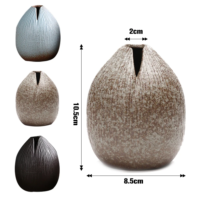 Креативная ручная работа настольная ваза для украшения гостиной керамическая