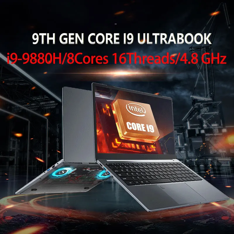 15,6-дюймовый ультрабук с Intel Core Φ, компьютер с разблокировкой по отпечатку пальца, 2 * DDR4, макс. 64 Гб ОЗУ, телефон с SSD, настольный ноутбук 5GWIFI - изображение