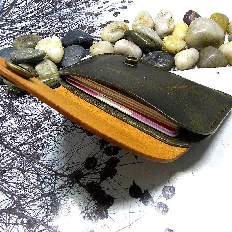 Тонкая поясная сумка Blongk Кожаная мини-сумка на пояс держатель для карт мужчин и