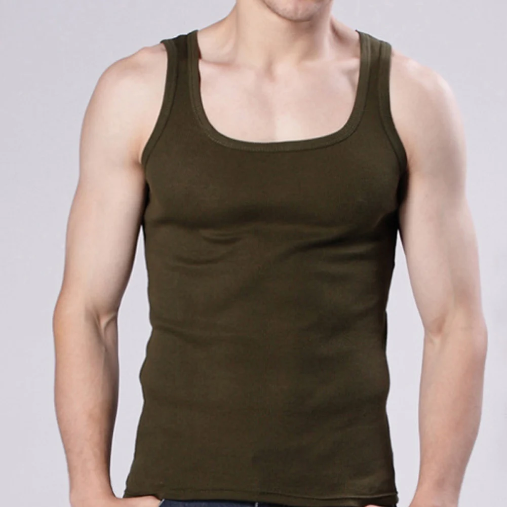 Men's Casual Tank Summer High Quality Bodybuilding Fitness Muscle  Singlet Man's Clothes  Sleeveless Slim Fit Vest