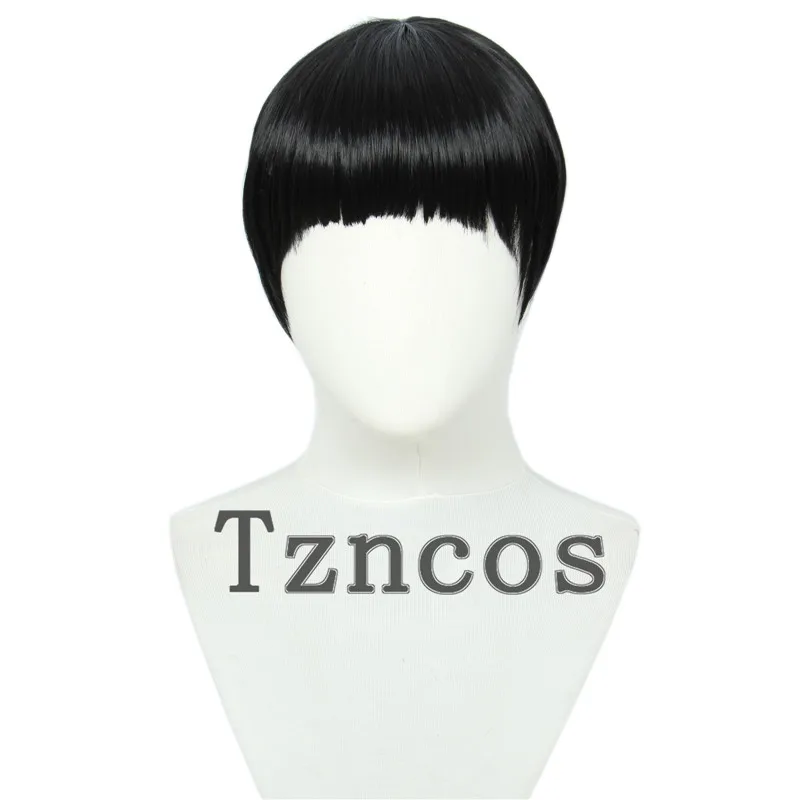 

Черный короткий парик Tzncos, термостойкие синтетические волосы