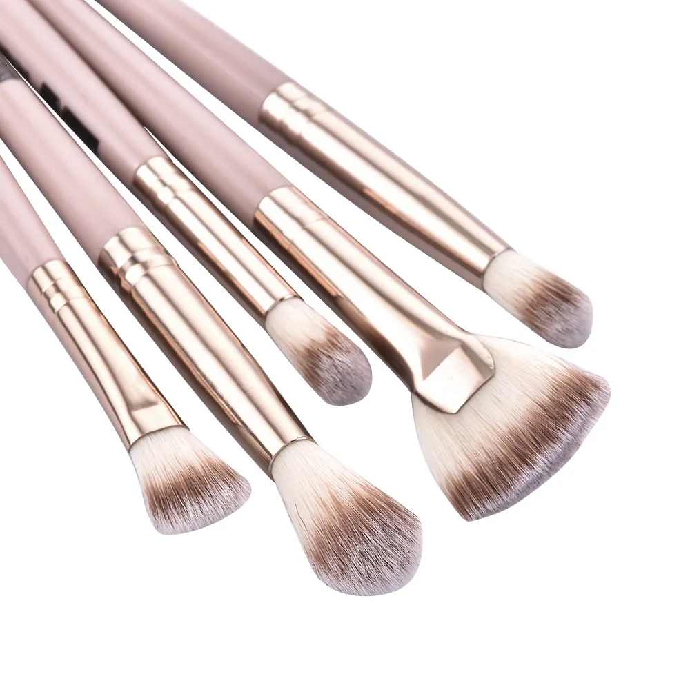 

5 Pcs Cosmetic Eyeshadow Makeup Brushes Tool Set Powder Eyebrow Foundation Blush Blending Beauty Make Up Brush Maquiagem Kit